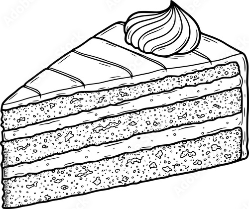 vector sweet cake slices
