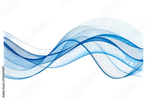 Abstract Blue Wave Background with Overlapping Transparent Layers, Fluid Motion Design for Web, Branding, and Digital Projects
