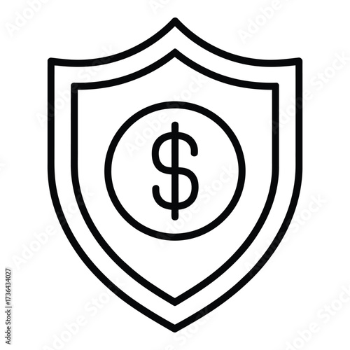Dollar Shield, Finance Security, Wealth Protection, Banking Insurance, Money Safety Line Icon Free Download Dollar Shield, Finance Security, Wealth Protection, Banking Insurance, Money Safety Line Icon - GFXLoad