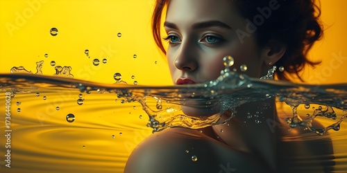 Photorealistic image, professional photography style, warm and slightly dark tones, soft lighting, mystic and enchanting environment, gentle color contrasts, dreamlike atmosphere, graceful.