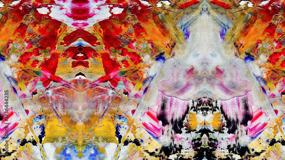 Fototapeta premium Abstract art background . Hand painting artwork on canvas .