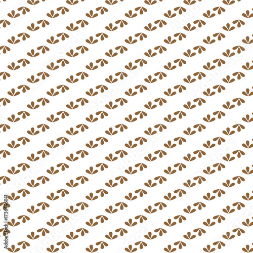abstract seamless pattern with  brown flower.