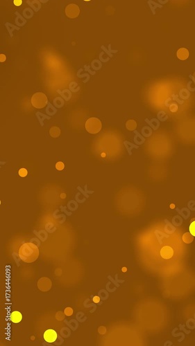 Amber Bokeh Background - Sparkling Light Particles for Warm and Autumnal Designs
