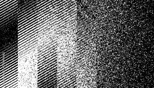 Black and white abstract transition pattern with smooth sporty and grunge effect for modern background and design element. Vector Format Illustration 