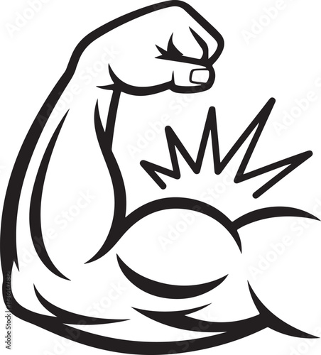 Strong Arm Showing Muscular Physique