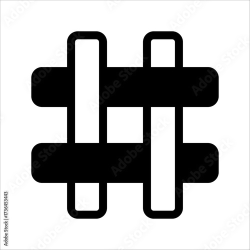Hashtag icon logo design. Hashtag signs and symbols