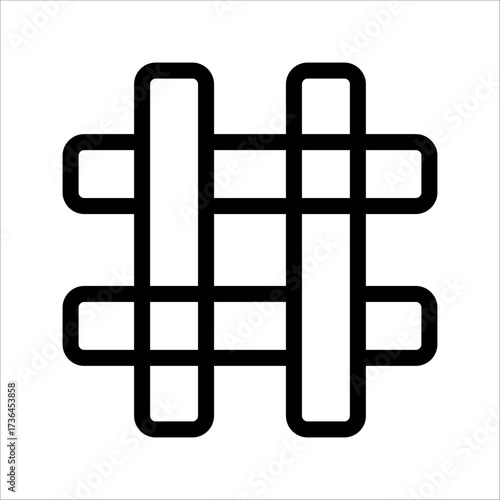 Hashtag icon logo design. Hashtag signs and symbols