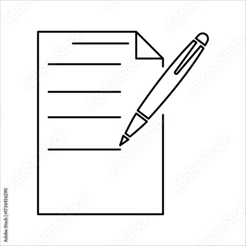 edit pen icon. Collection of registration symbols. Vector illustration.