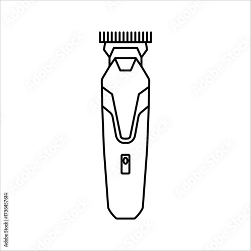 Hair razor icon from the beauty collection. Thin linear hair razor, hair, razor outline isolated on white background. Hair razor vector line sign, symbol for web and mobile