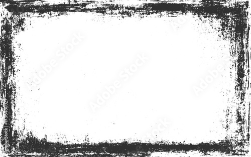 Paint brush grunge border frame.Paint brush grunge border frame.Vintage photo film frame of a middle format camera with dusts and scratches on transparent background