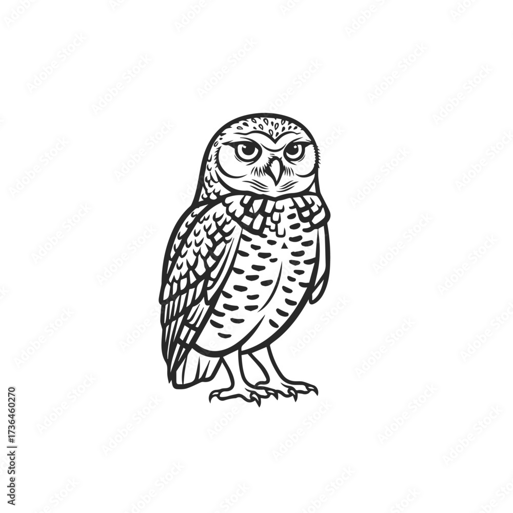 Obraz premium owl on a branch