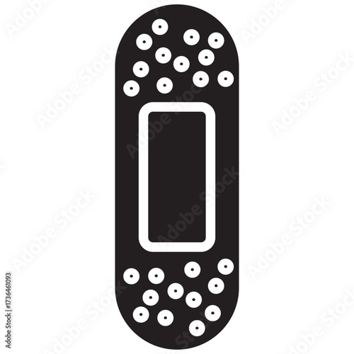 Bandage Plaster Minimalistic Flat Line Outline Stroke Icon Pictogram Symbol