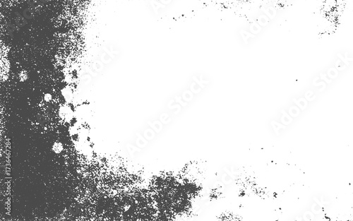Monochrome texture composed of irregular graphic elements. Overlay for interesting effect and depth.Vector grunge abstract texture. Stylish modern background for different print products. 