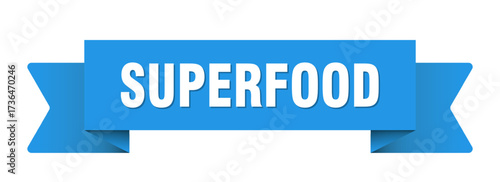 superfood ribbon isolated on transparent background. superfood ribbon
