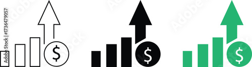 High Cost Icon Set – Expense and Price Warning Vector Collection.