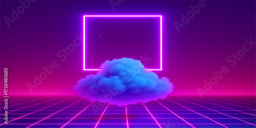 Abstract bright blue cloudscape background visualizing the cloud computing concept