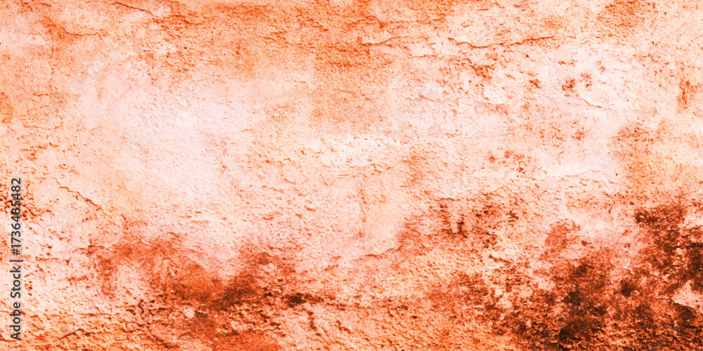 Fototapeta premium Grunge velvet solid dark Orange textured background. Banner Background, Textured Orange and Dark Cement WallBanner Background, Textured Orange and Dark Cement Wall 