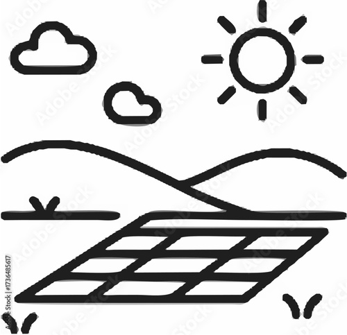 Solar panels installed in a s...