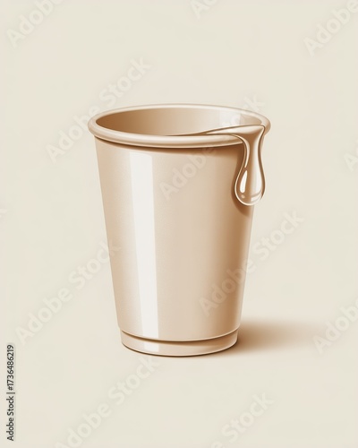 Simple illustration of a vintage metal bucket with a handle