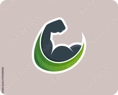 Flexed Bicep Strength Icon, Bicep, Strength, Muscle, Fitness, Power, Gym, Workout, Bodybuilding, Flex, Arm, Training, Health, Exercise, Weightlifting, Athlete, Strong, Might, Endurance, Physique, Pump