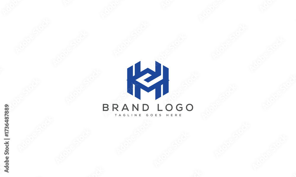Fototapeta premium letter HE logo design vector template design for brand.