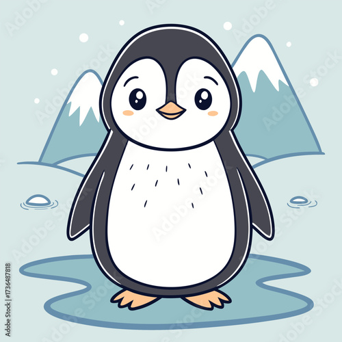 Penguin, Animal, Bird, Arctic, Wildlife, Cute animal, National day, Cold, Nature, Antarctic (1).eps