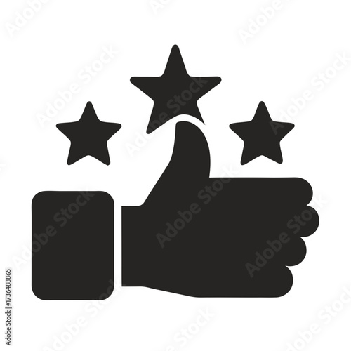 **Title: Thumbs Up Star Rating Icon Design**

Keywords: approval, rating, thumbs, stars, positive, feedback, like, review, success, quality, endorsement, satisfaction, praise, icon, design, graphic, e