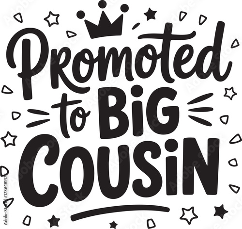 Big Cousin Announcement Graphics