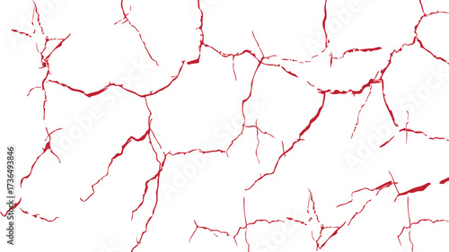 Cracked Texture: Cracked white wall texture. Surface cracks and fissures in ground. crack concrete white wall. Cracked soil texture transparent. Surface cracks and fissures in ground.