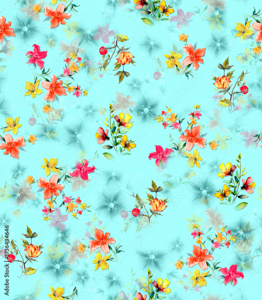 Obraz premium seamless floral pattern