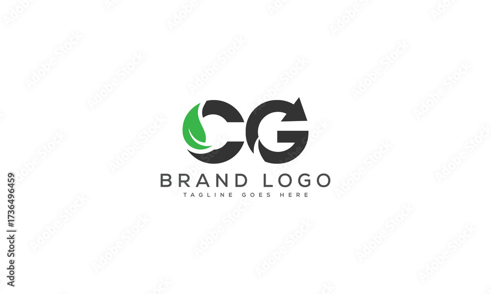 Fototapeta premium letter CG logo design vector template design for brand.