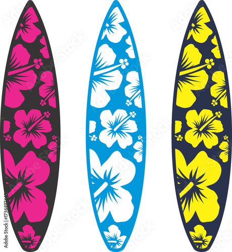 vector illustration of a surfboard