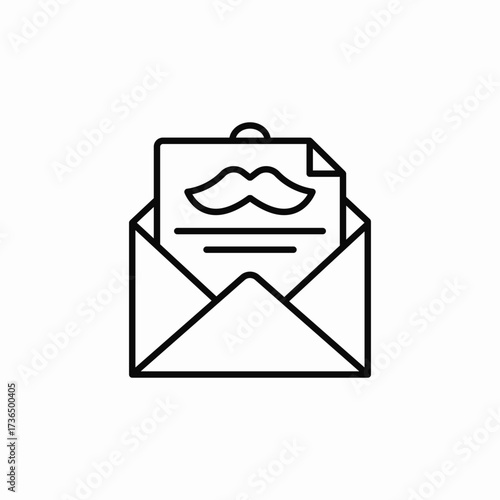 dad day congratulations mail letter icon sign vector