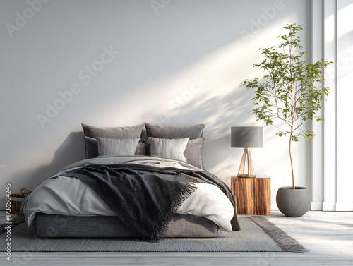 Sunlit Minimalist Bedroom