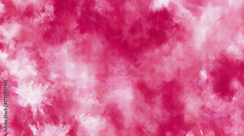 Abstract tie dye magenta pink fabric cloth Boho pat