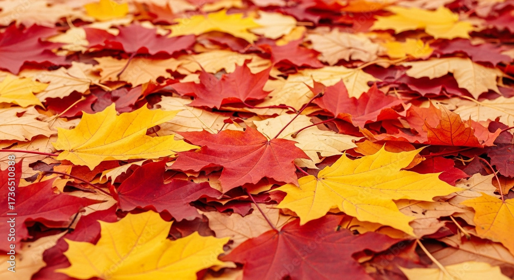 Fototapeta premium Autumn Maple Leaves Background