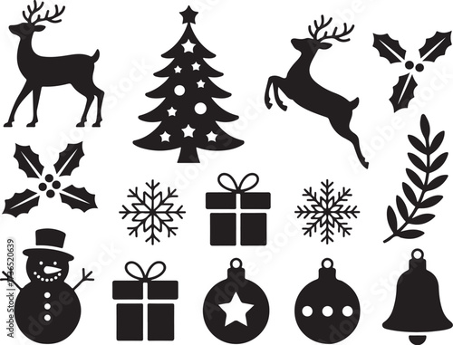 Festive Christmas icons bring holiday cheer easily