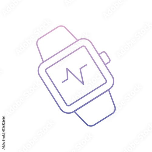 Smartwatch Gradient Line Icon Set � Modern Minimal Vector Pack for Web, App, and UI Design