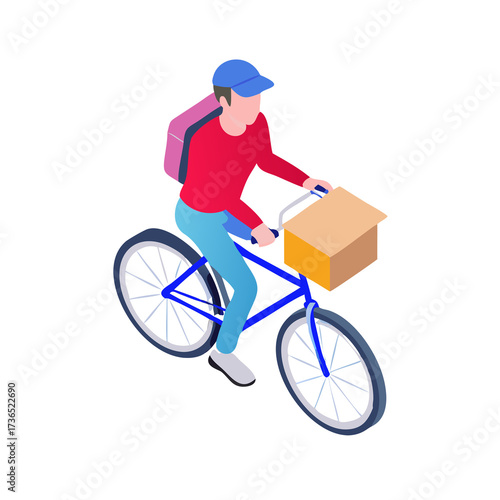 man riding a bike