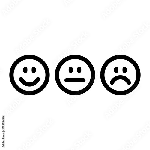 Inner Thought Emotion simple line icon