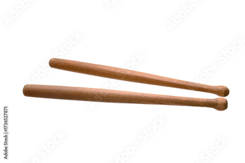 Drumsticks isolated on white background