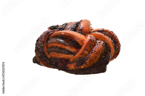 bun isolated on white background