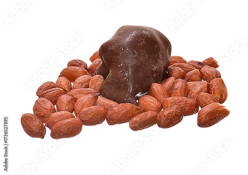 Candies isolated on white background