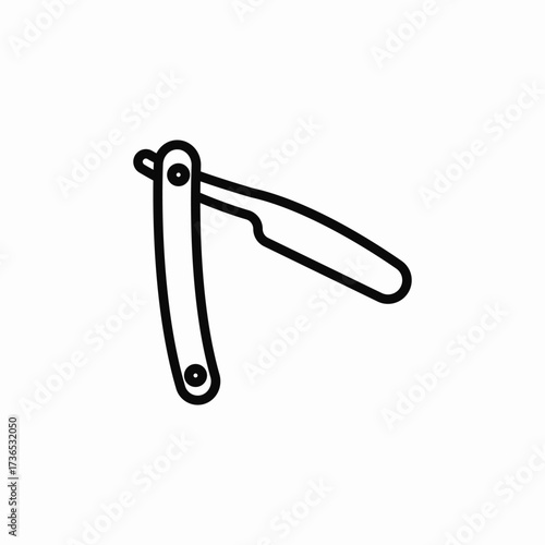 razor blade shave icon sign vector