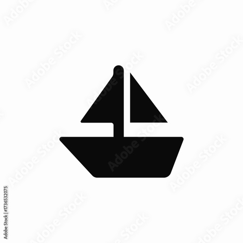 sail boat icon sign vector