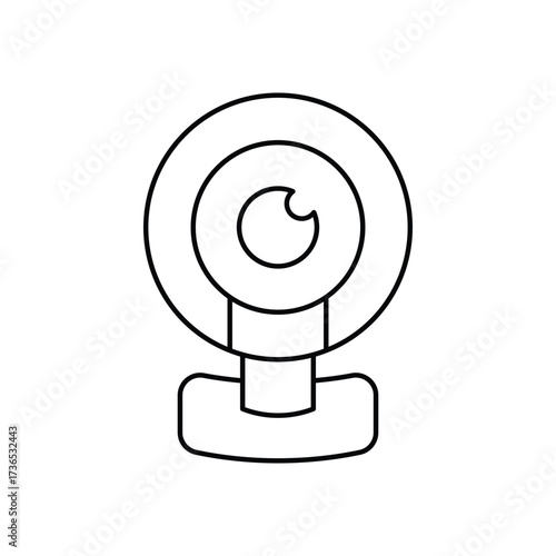 Web Camera Oultine Icon - Technology Symbol