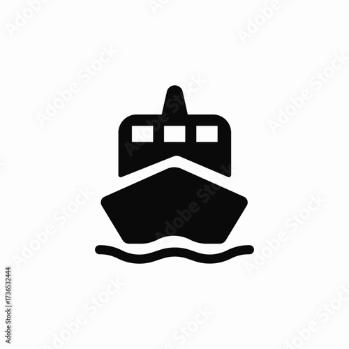 ship sea icon sign vector