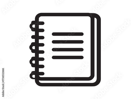 Creative Address Book Design in Modern Flat Vector Outline