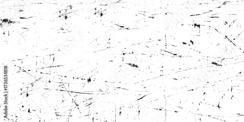 White grunge texture with vintage scratch and damage effects. Scratches and dirt texture on white background. Vector grunge abstract texture. Effect old wall cement texture background.
