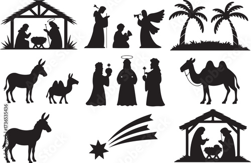 Elegant Nativity scene to celebrate Christmas time